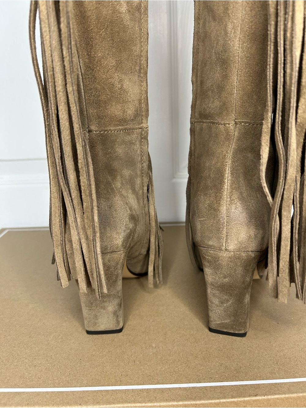 Anthropologie Dolce Vita Giano Suede Fringe Boots - Picture 12 of 15